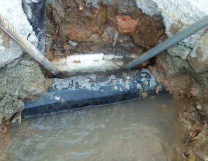 天心测漏水之水管漏水